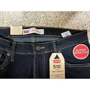 Levis 510 Men's Jeans Size 29 x 29 Dark Blue Jeans NWT Levi's